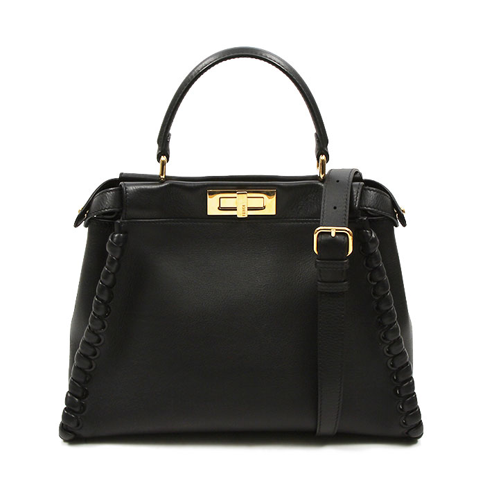 楽天市場】フェンディ FENDI ピーカブー セレリア ミディアム ネイビー