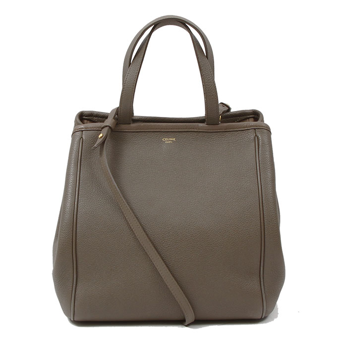 セリーヌ CELINE フォールドカバ スモール 2WAY 194073 グレージュ レディース 【中古】【送料無料】｜カドノ質店　店