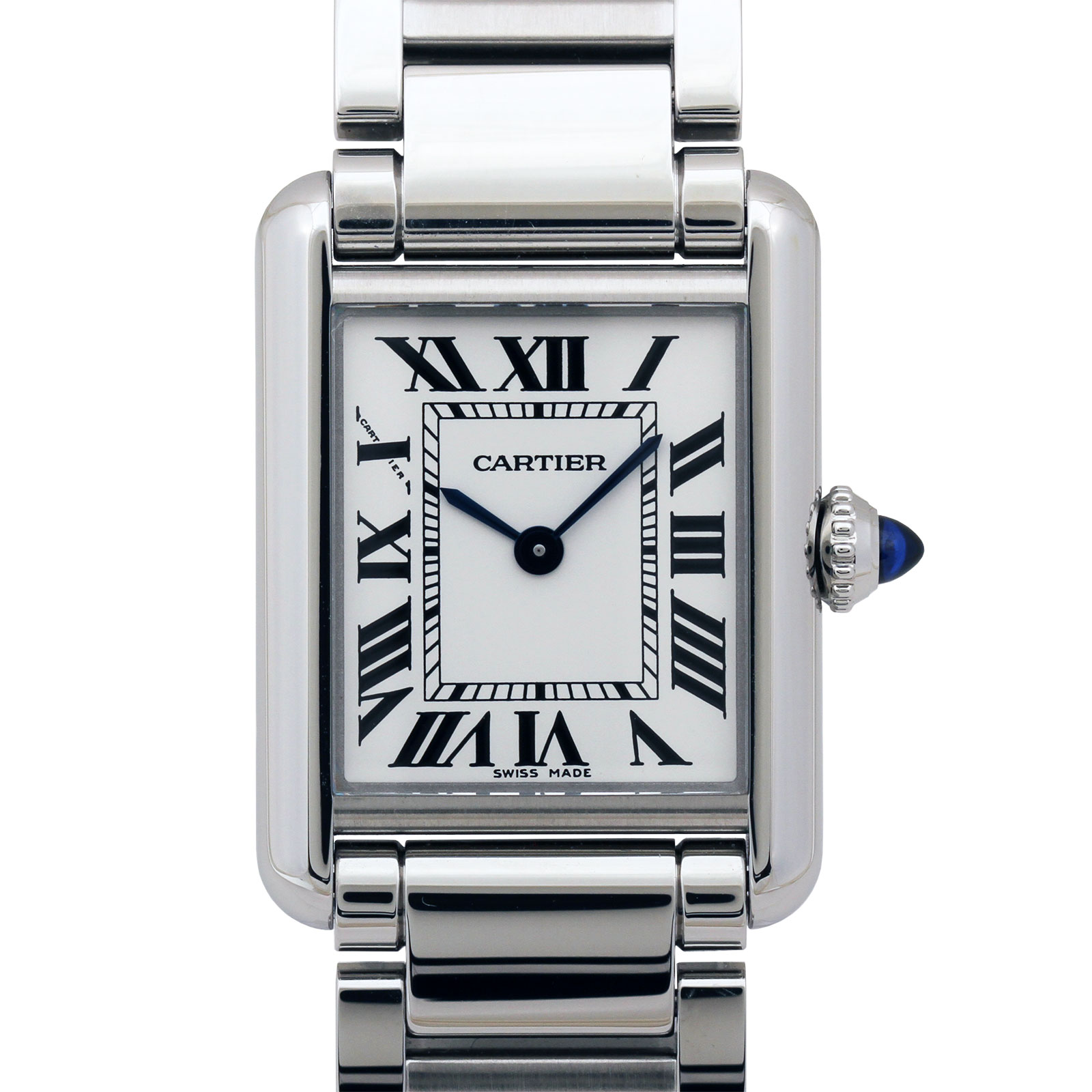 カルティエ CARTIER タンクマスト SM WSTA0051 約22mm シルバー文字盤 クォーツ レディース【中古】【送料無料】