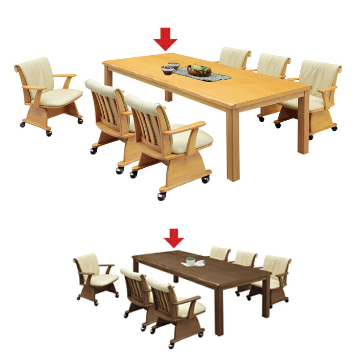 楽天市場 ダイニングこたつテーブル ダイニングテーブル こたつ 長方形 135 ハイタイプ 単品 ダイニングこたつ ダイニングコタツ 4人用 4人掛け 135 85 布団なし 家具 おしゃれ ブラウン ナチュラル アウトレット セール エンタメ家具屋台 Kaguyatai