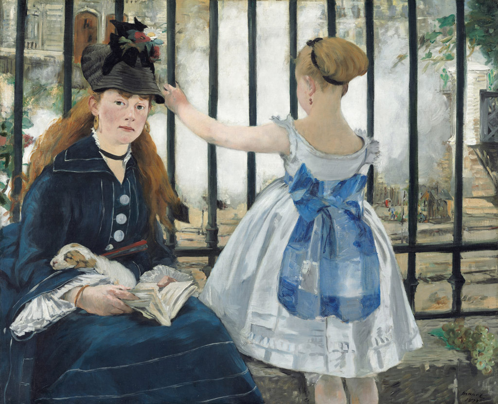 【送料無料】絵画 油彩画複製油絵複製画/エドゥアール・マネ 鉄道 【すぐに飾れる豪華額縁付 キャンバス】|絵画販売のアートギャラリー南青山