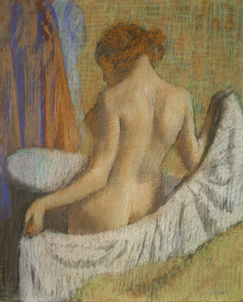 【送料無料】絵画 油彩画複製油絵複製画/エドガー・ドガ 入浴後 【すぐに飾れる豪華額縁付 キャンバス】｜絵画販売のアートギャラリー南青山