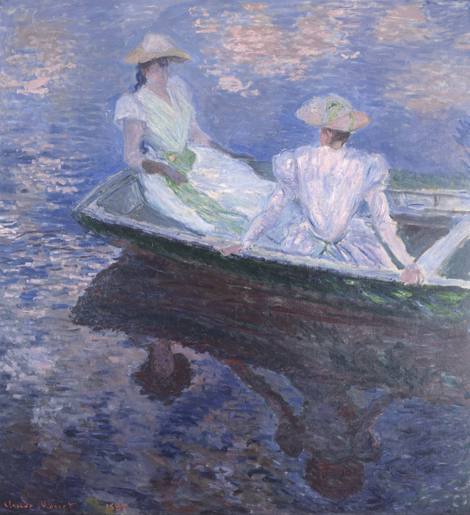【送料無料】絵画 油彩画複製油絵複製画/クロード・モネ 舟遊び 【すぐに飾れる豪華額縁付 キャンバス】|絵画販売のアートギャラリー南青山
