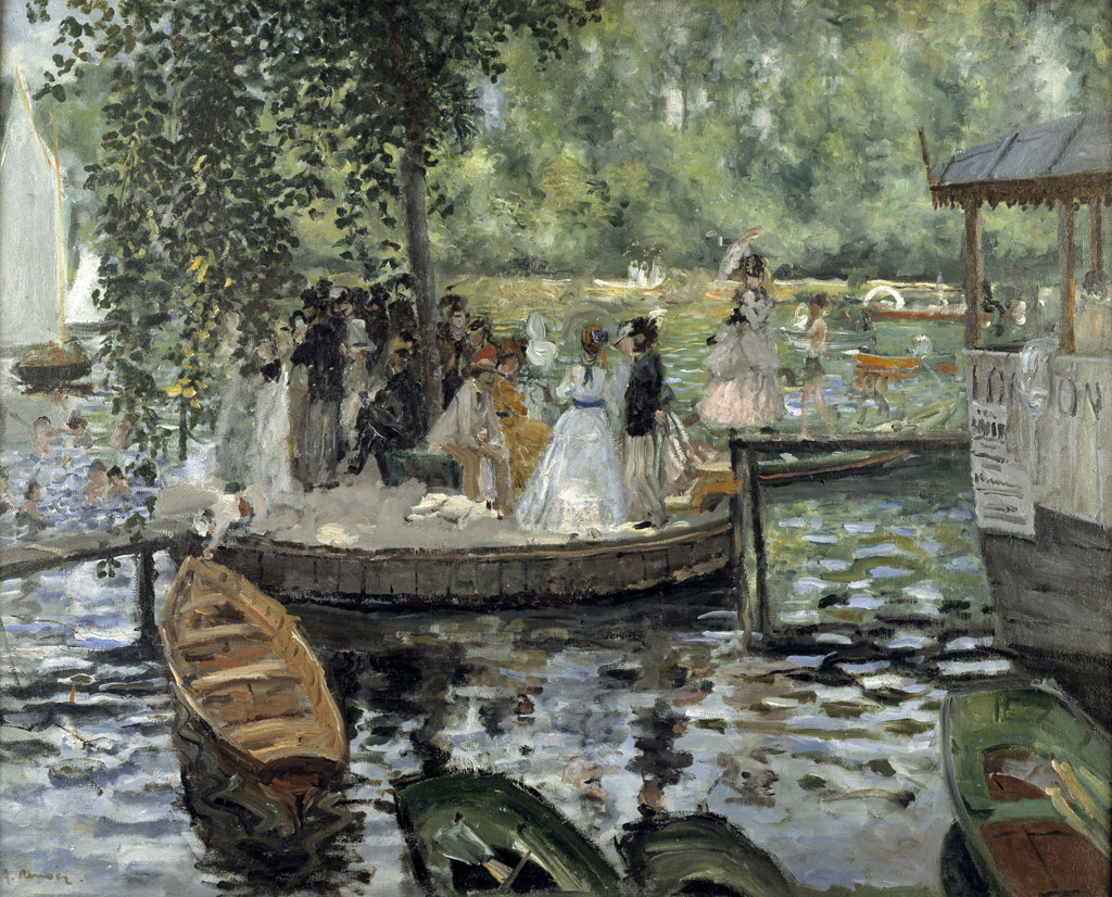 【送料無料】絵画 油彩画複製油絵複製画/クロード・モネ ラ・グルヌイエール 【すぐに飾れる豪華額縁付 キャンバス】｜絵画販売のアートギャラリー南青山