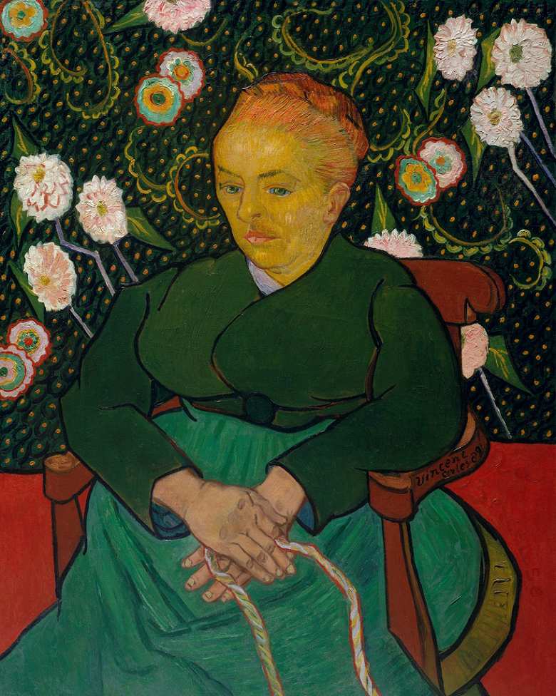 【送料無料】絵画 油彩画複製油絵複製画/ゴッホ ルーラン夫人ゆりかごを揺らす女 【すぐに飾れる豪華額縁付 キャンバス】|絵画販売のアートギャラリー南青山