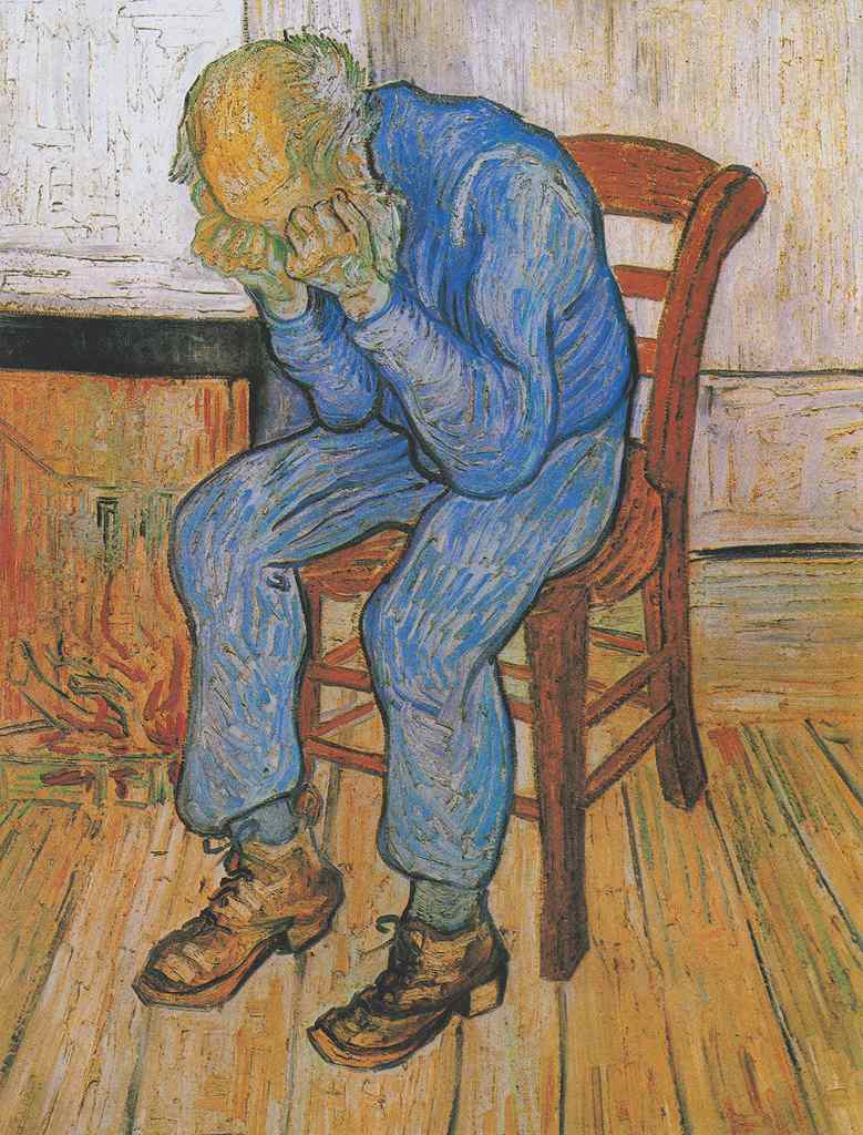 【送料無料】絵画 油彩画複製油絵複製画/ゴッホ 悲しむ老人(永遠の門) 【すぐに飾れる豪華額縁付 キャンバス】|絵画販売のアートギャラリー南青山