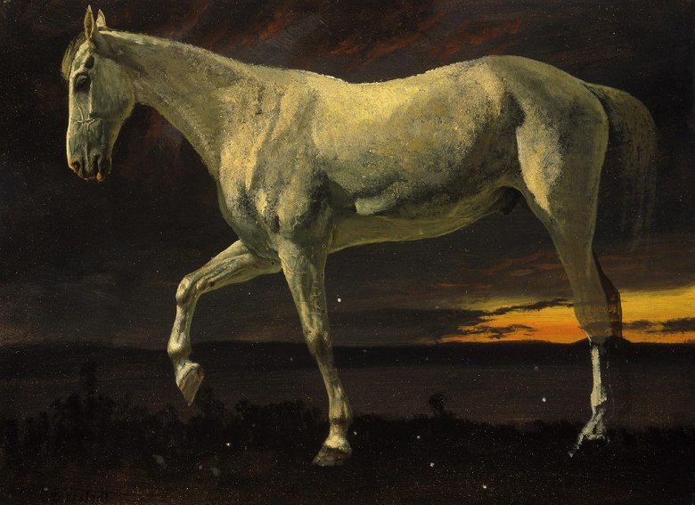 絵画 インテリア 額入り 壁掛け複製油絵アルバート・ビアスタット 夕日と白馬 選べるサイズ　選べる額縁 油彩画 複製画 選べる額縁 選べるサイズ｜絵画販売のアートギャラリー南青山