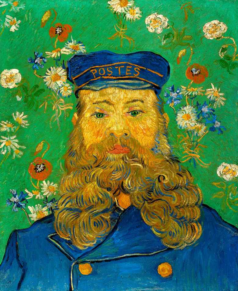 【送料無料】絵画 油彩画複製油絵複製画/ゴッホ 郵便配達人ジョゼフ・ルーランの肖像 【すぐに飾れる豪華額縁付 キャンバス】|絵画販売のアートギャラリー南青山