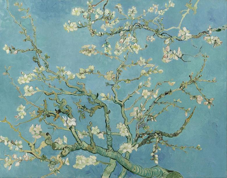 【送料無料】絵画 油彩画複製油絵複製画/ゴッホ 花咲くアーモンドの木 【すぐに飾れる豪華額縁付 キャンバス】|絵画販売のアートギャラリー南青山