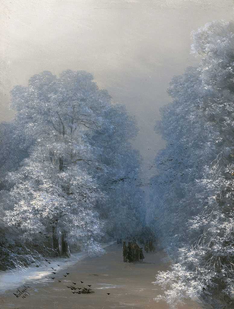 絵画 インテリア 額入り 壁掛け複製油絵イヴァン・アイヴァゾフスキー 冬の風景 選べるサイズ　選べる額縁 油彩画 複製画 選べる額縁 選べるサイズ｜絵画販売のアートギャラリー南青山