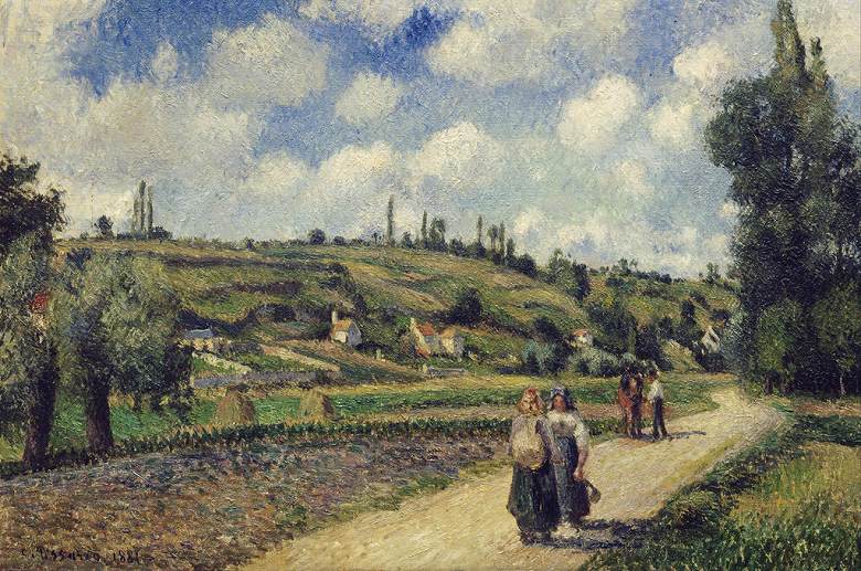 楽天市場】絵画 世界の名画 村の入口 カミーユ・ピサロ 額入り