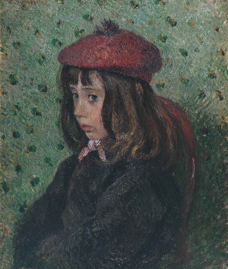 絵画 インテリア 額入り 壁掛け複製油絵カミーユ・ピサロ フェリックス・ピサロ(息子7歳)の肖像 油彩画 複製画 選べる額縁 選べるサイズ|絵画販売のアートギャラリー南青山