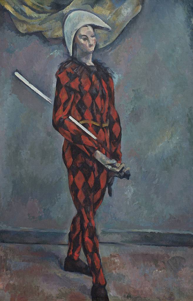 絵画 インテリア 額入り 壁掛け複製油絵 ポール・セザンヌ アルレッキーノ 油彩画 複製画 選べる額縁 選べるサイズ｜絵画販売のアートギャラリー南青山