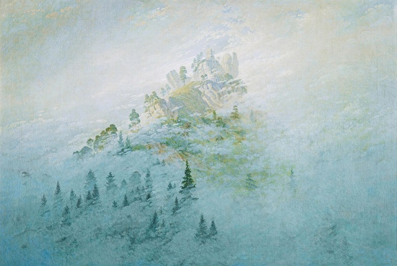 絵画 インテリア 額入り 壁掛け複製油絵カスパー・ダーヴィト・フリードリヒ 山の朝の霧 油彩画 複製画 選べる額縁 選べるサイズ|絵画販売のアートギャラリー南青山