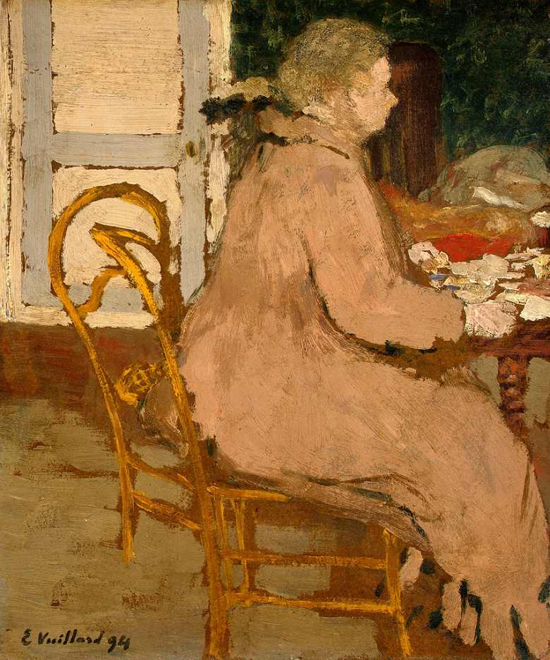 絵画 インテリア 額入り 壁掛け複製油絵エドゥアール・ヴュイヤール 朝食 油彩画 複製画 選べる額縁 選べるサイズ|絵画販売のアートギャラリー南青山