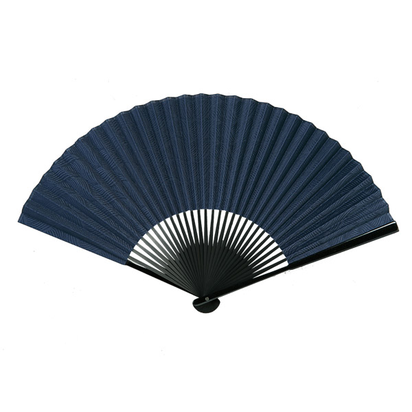 【最大1500円クーポン】伏見上野旭昇堂 uen-5823 大型扇子 親塗 黒染「紺模様」8.7寸30間 約26cm メーカー取寄品 扇子 和風 上品 プレゼント ギフト メンズ 暑さ対策 熱中症対策 お祭り用品 和装小物