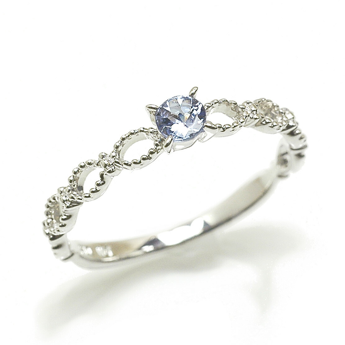 楽天市場】K10WG ティアラ ダイヤモンドリング 指輪 4月 誕生石