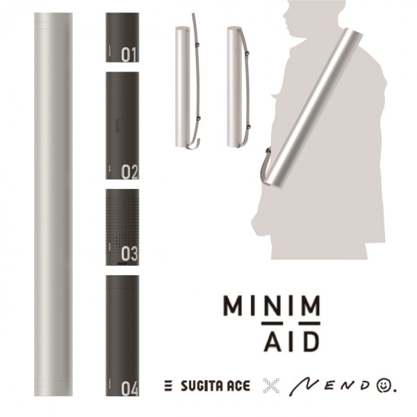 ACE 防災仕掛ける MINIM+AID / SILVER ミニお手伝いさん しろがね色×黒いこと 635-740