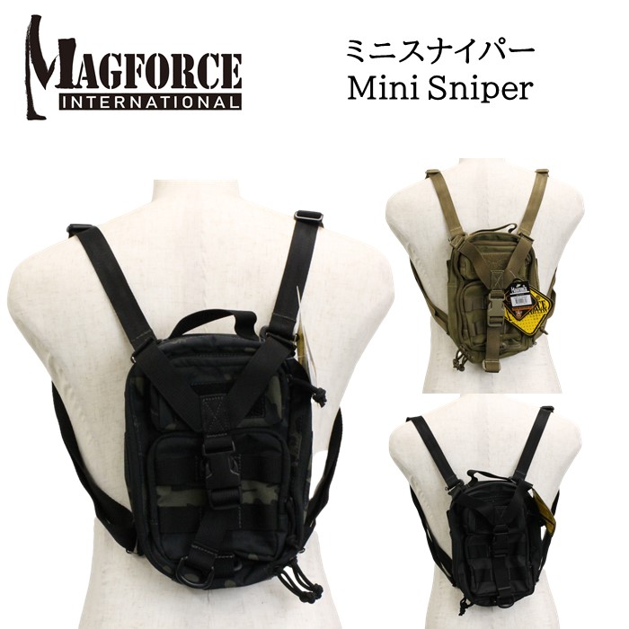 《3,980円以上で送料無料》 MAGFORCE マグフォース 【odn】 MINI SNIPER ミニスナイパー バックパック リュック 鞄 ショルダーバッグ メンズ レディース アウトドア タウン 通勤 通学 7,980円
