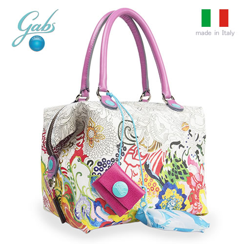 別注 レディースバッグ イタリア製 軽量 3wayバッグ Gabs ガブス G3studio E16 Mサイズ 190 Flowers 花 リアルサープラス Ugs Ed Ao