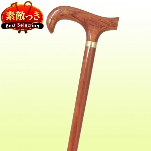 【国産木製突っ支い棒】 ブビンガうつり変わり手持ち部分 No.35つえ 差し上げ物 差し上げ物 差し上げ物 生まれ落ちる日 年がしら 老いらく者 敬老の日 ほっつき歩く ウォーキング 周遊 旅する 成人男性 お祖父ちゃん メンズ 父の日 【貨物輸送無料】