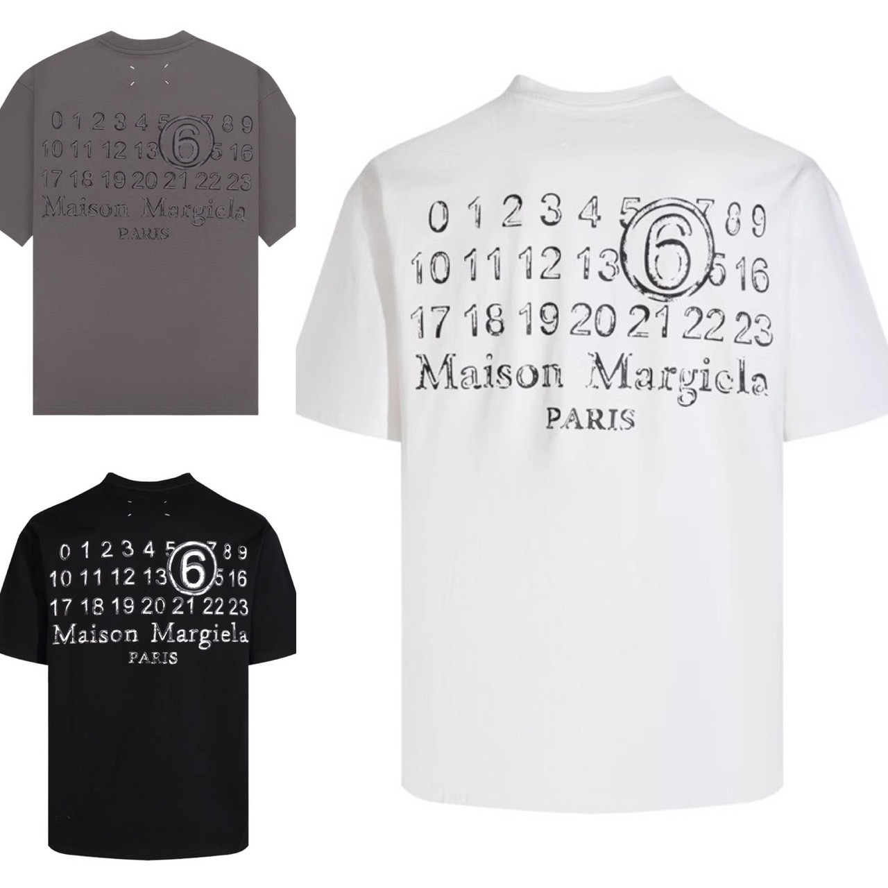 メゾンマルジェラMaison Margiela Tシャツ Maison Margiela logo-print T-Shirt | White | FARFETCH
