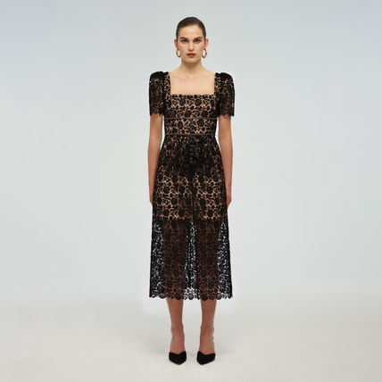 楽天市場】Self-Portrait セルフポートレート Guipure Lace Midi Dress