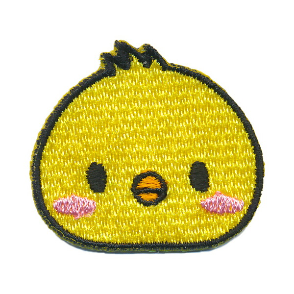 楽天市場 ひよこ お顔 ワッペン ヒヨコ 刺繍ワッペン アップリケ アイロン接着 子ども服と刺繍の店 W R