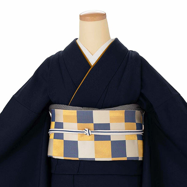 【ｺｰﾃﾞ】色無地レンタル ADD0319 濃紺 色無地レンタル 入学式 卒業式 卒園式 お宮参 七五三 結婚式 お茶会 色無地 レンタル 訪問着レンタル 柄無し 色無地 いろむじ 着物 袷 母親 ママ着物 色無地レンタル 着物レンタル【レンタル】