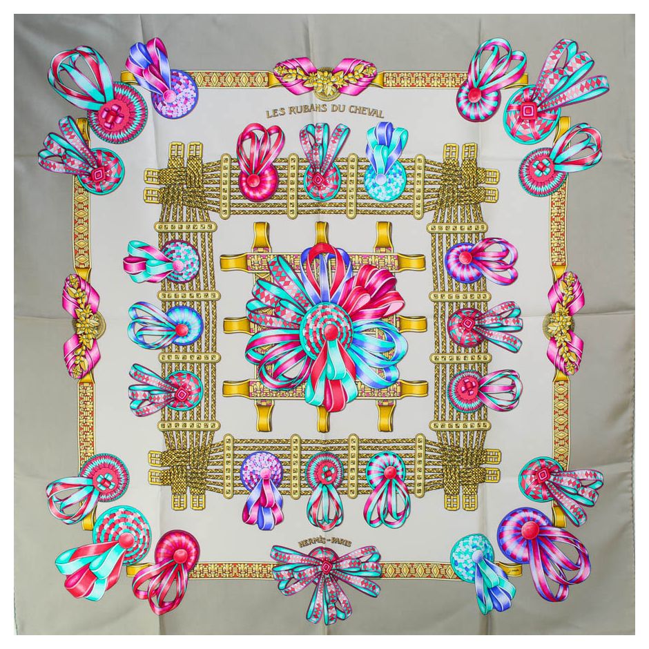 楽天市場】HERMES エルメス カレ 90 シルク100％ スカーフ The