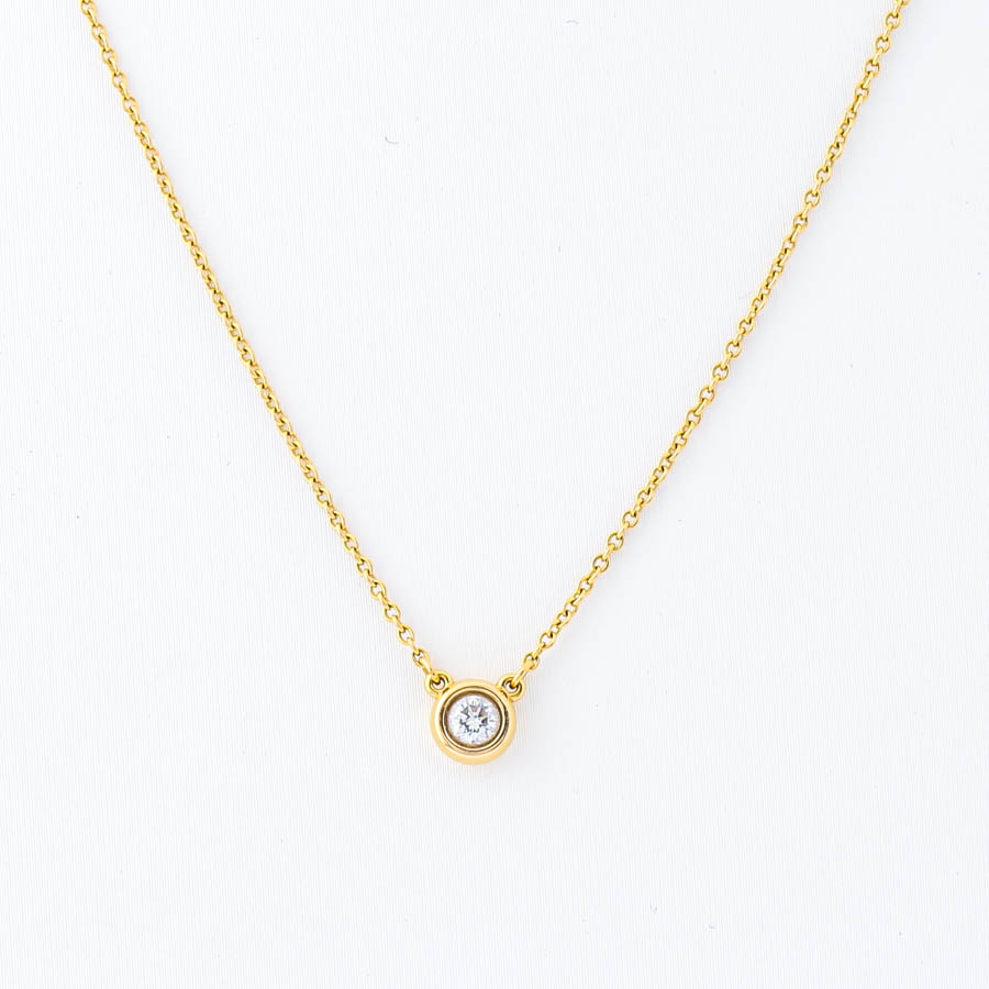 楽天市場】ティファニー ダイヤモンド バイザヤード ネックレス K18