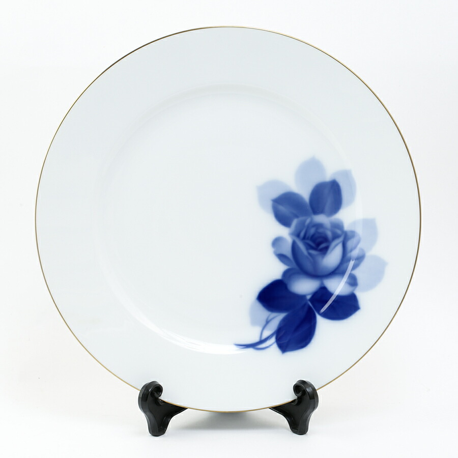 大倉陶園 OKURA オークラ ブルーローズ 大皿 プレート 30.5cm 中古 #33640YRT