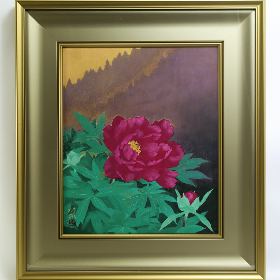 楽天市場】後藤順一 朱牡丹 日本画10号 : ギャラリーダッドアート