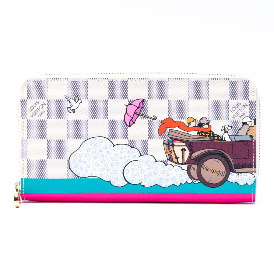 ルイヴィトン ダミエアズール イリュストレ 限定 気球プリント ジッピー 楽天市場】LOUIS VUITTON ルイ ヴィトン ダミエアズール