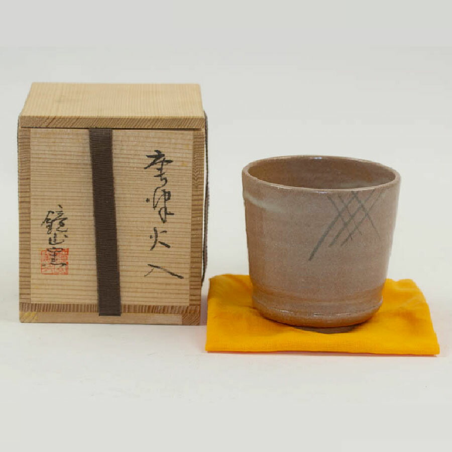 ほぼ未使用 茶道具 寄神崇白作 桂窯 雲華焼 灰器