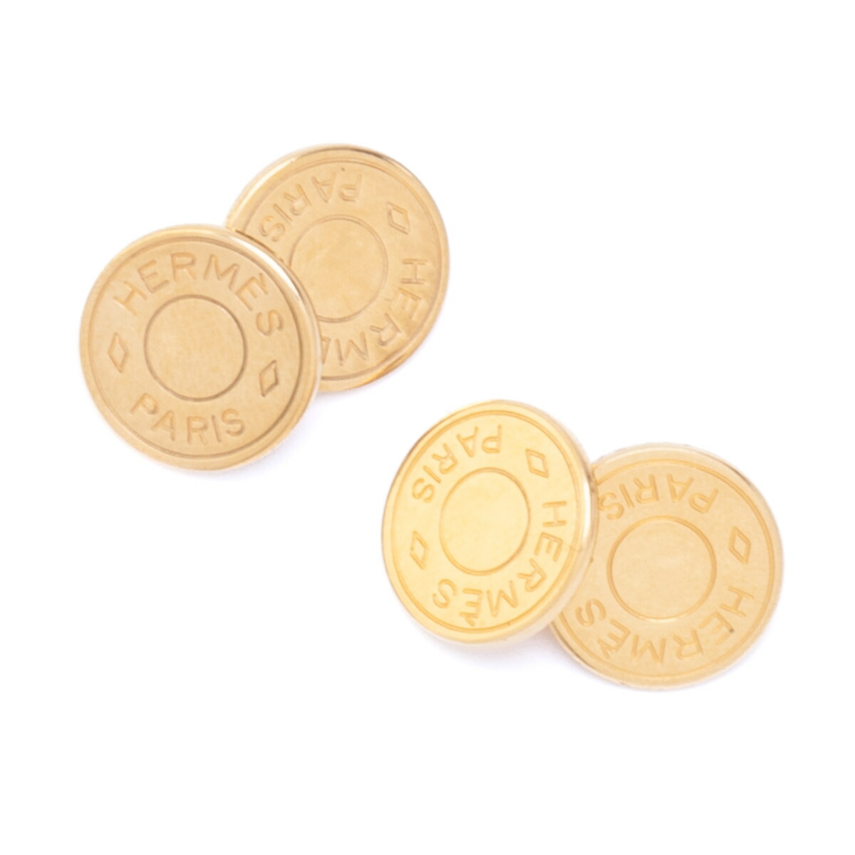 楽天市場】美品 HERMES エルメス セリエ カフスボタン メンズ ゴールド