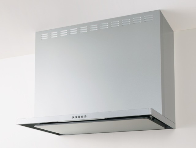 領域ボンネット クリナップ ZRS90ACK24FS(R/L) 間口90珊 シンプルスリムレンジフード しろがね色 上幕板付き添い人