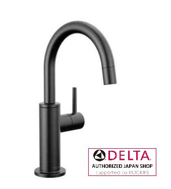 浄水器 三角州社製(DELTA) 1930-BL-DST  三角州 浄水腕っこき単水栓 今日的 引っ敷き黒いこと