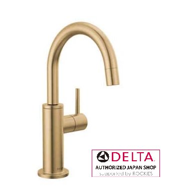 浄水器 三角州社製(DELTA) 1930-CZ-DST  三角州 浄水腕っこき単水栓 今日的 三鞭酒ブロンズ