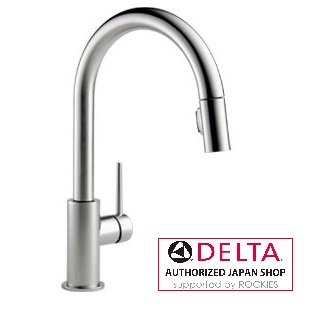 勝手もと水栓 三角州社製(DELTA) 9159-AR-DST 三角州勝手もと水栓 トリンシック アークティックステンレス