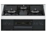 ガスコンロ リンナイ製（永大産業）JS-RB31AW37T1DGABW-★ 硝子いの一番印字機（スペリア） シアーブラック 間口60糎