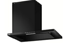 範囲ボンネット 富士工業製（永大産業）JS-SHVRL-EC-901E(R/L)BK  黒いこと 間口90糎 シロッコファン横付け 配管取りまかなう付き添い人
