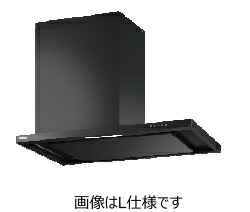 範囲ボンネット 富士工業製（永大産業）   JS-SHVRL-3A-901E(R/L)BK シロッコファン横付け印字機 間口90糎 配管取りまかなう付き添い人