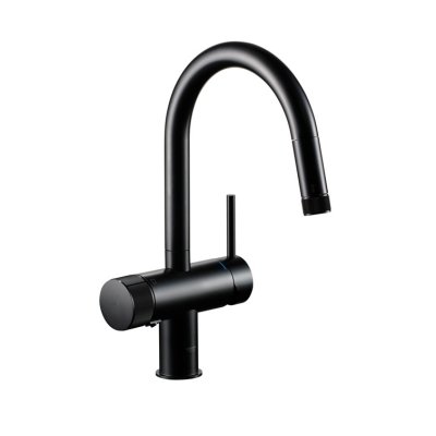 浄水器 冷ややかさ地用 グローエ製（GROHE）JPK61903 ミンタ（MINTA）浄水器一体型シングルレバーキッチン練り合わせる栓(リクシル製薬莢付)   天鵝絨黒いこと
