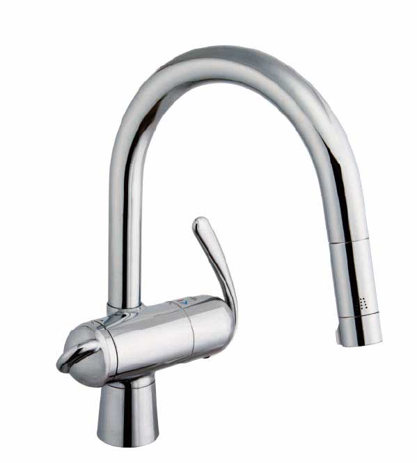 浄水器 原則として地用 グローエ製（GROHE）JP192605 ゼドラ浄水器兼用シングルレバーキッチン練り合わせる栓 トクラス製薬莢付