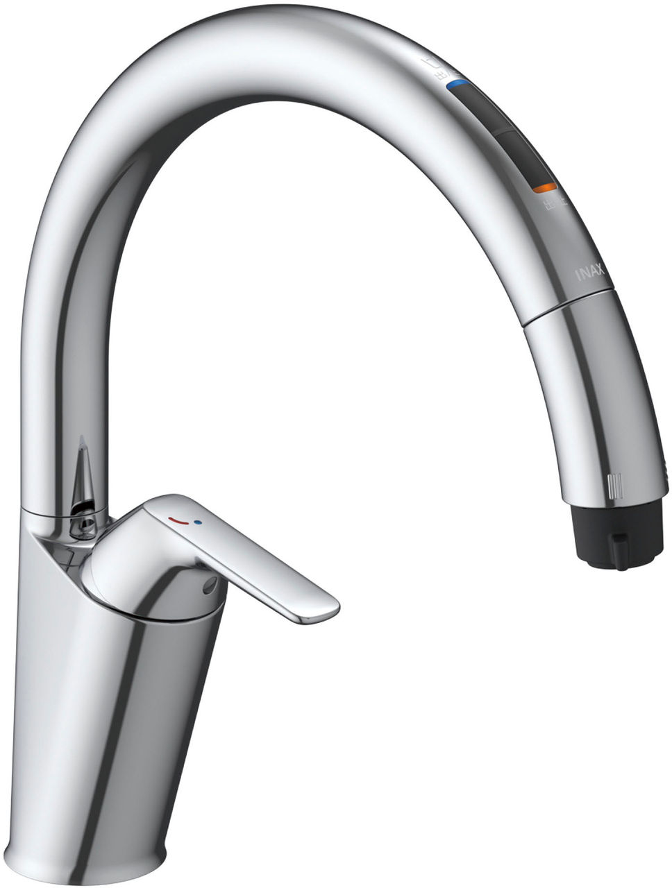 浄水器 冷ややかさ地用 INAX製（LIXIL） JF-NBB464SYN(JW) 御厨子所用タッチレス水栓 蓄電池式ナビッシュ