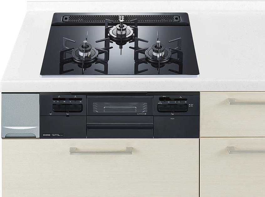 ガスコンロ  ハーマン製（Panasonic）LEEW32V6W 硝子とっ始め 両面焼き食べ物屋 幅60珊
