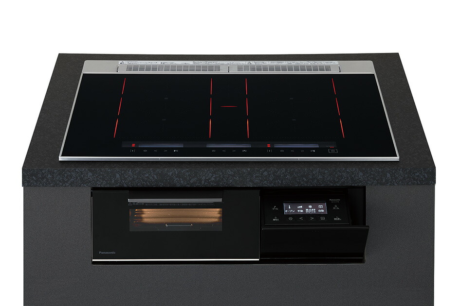 IH煮炊き暖房器 パナソニック製（Panasonic）KZ-S1F7K 3口IH 幅75珊 ジェット機黒いこと 匠熱する
