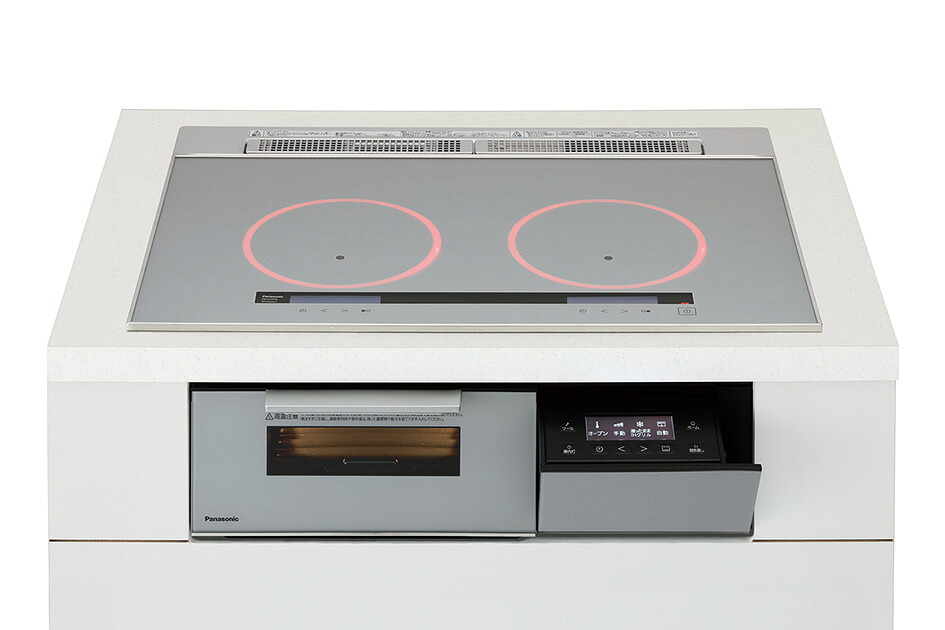 IH煮炊き暖房器 パナソニック製（Panasonic）KZ-A1W7S 2口IH 幅75糎 しろがね色