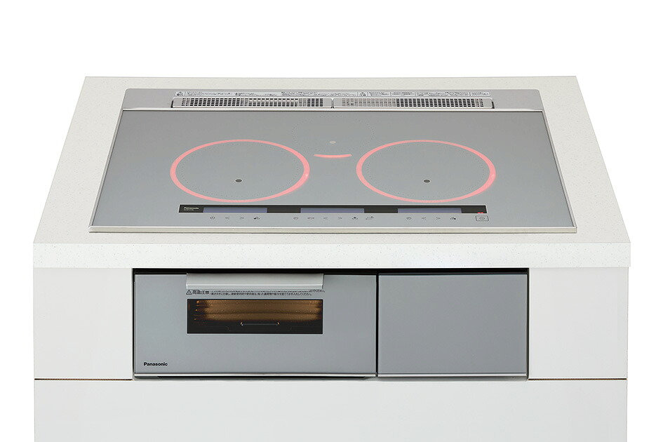 IH煮炊き暖房器 パナソニック製（Panasonic）KZ-B1T7S 3口IH 幅75糎 しろがね色